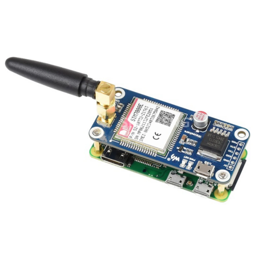 

Шляпа SIM7000E NB-IoT / Cat-M / EDGE / GPRS для Raspberry Pi GNSS, для Европы, Африки, Австралии, Юго-Восточной Азии, 1 шт./партия