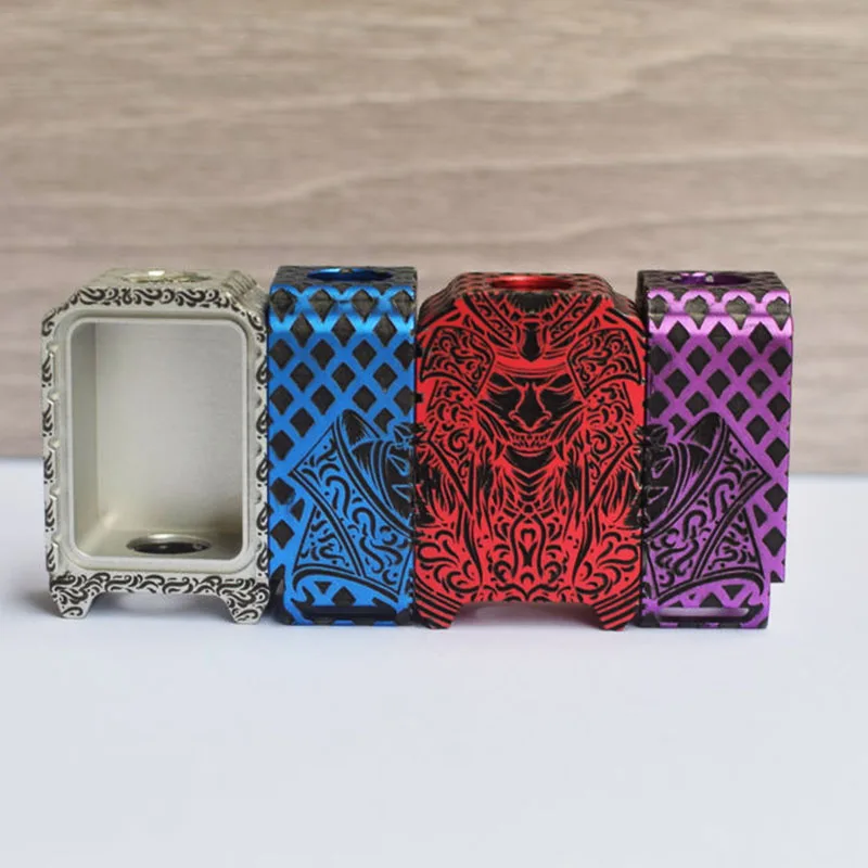 DIY HOME MK MODS Engraved boro tank warrior pattern for Billet box sxk BB cthulhu pulse Mnch Mob PRC Earphone protective cover