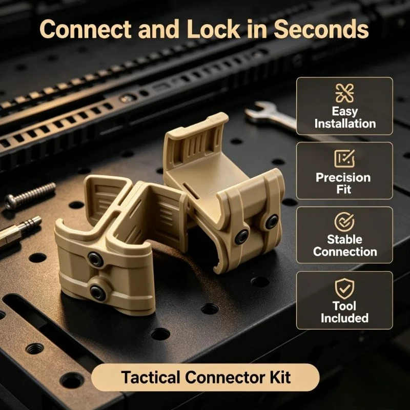 Universal Tactical Magazine Coupler Clip Works As Mag Parallel Connector For M4 AR-15 Hobby Equipment Assembly Modification