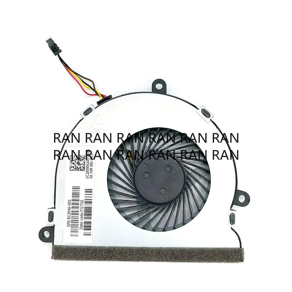 

Вентилятор охлаждения процессора для HP 15-AC 15-AY 15- BA 15-BD 15-BS 15-AF 250 G4 G5 TPN-C125 C126 Вентилятор охлаждения 813946-001 DC28000GAR0