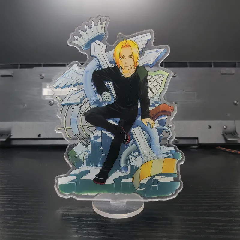 Anime Fullmetal Alchemist Figure Edward Elric Alphonse Acrylic Stands Model Winry Rockbell Hohenheim Standing Sign Birthday Gift