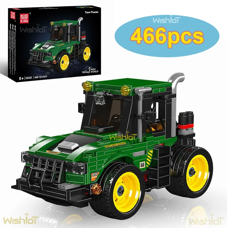 24061 Tractor Model 466pcs Building Blocks Bricks Technical MOC Assembling Model Toys for Boys Christmas Gift Set