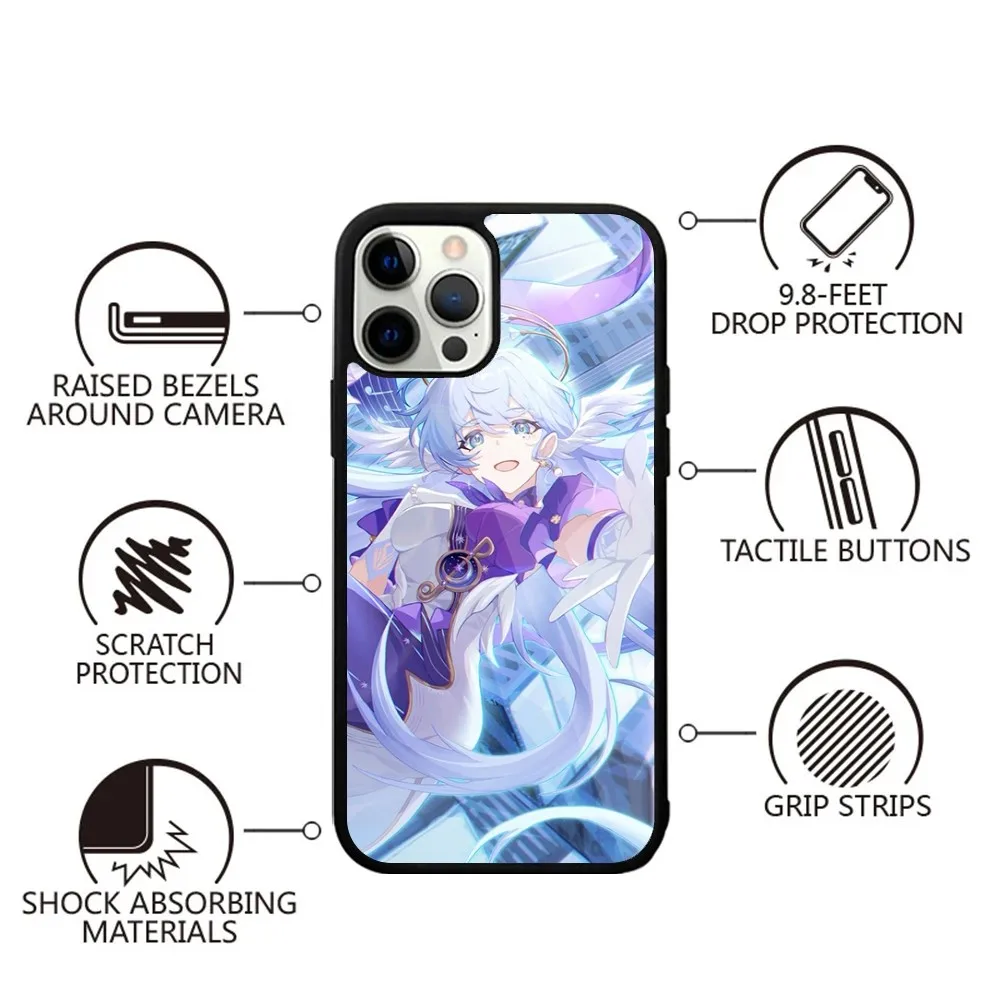 Game H-Honkai Star R-Rail Robin Phone Case Strong Magnetic For IPhone 15,14,13,Pro,Max,Plus,11,12,Mini For Magsafe Wireless