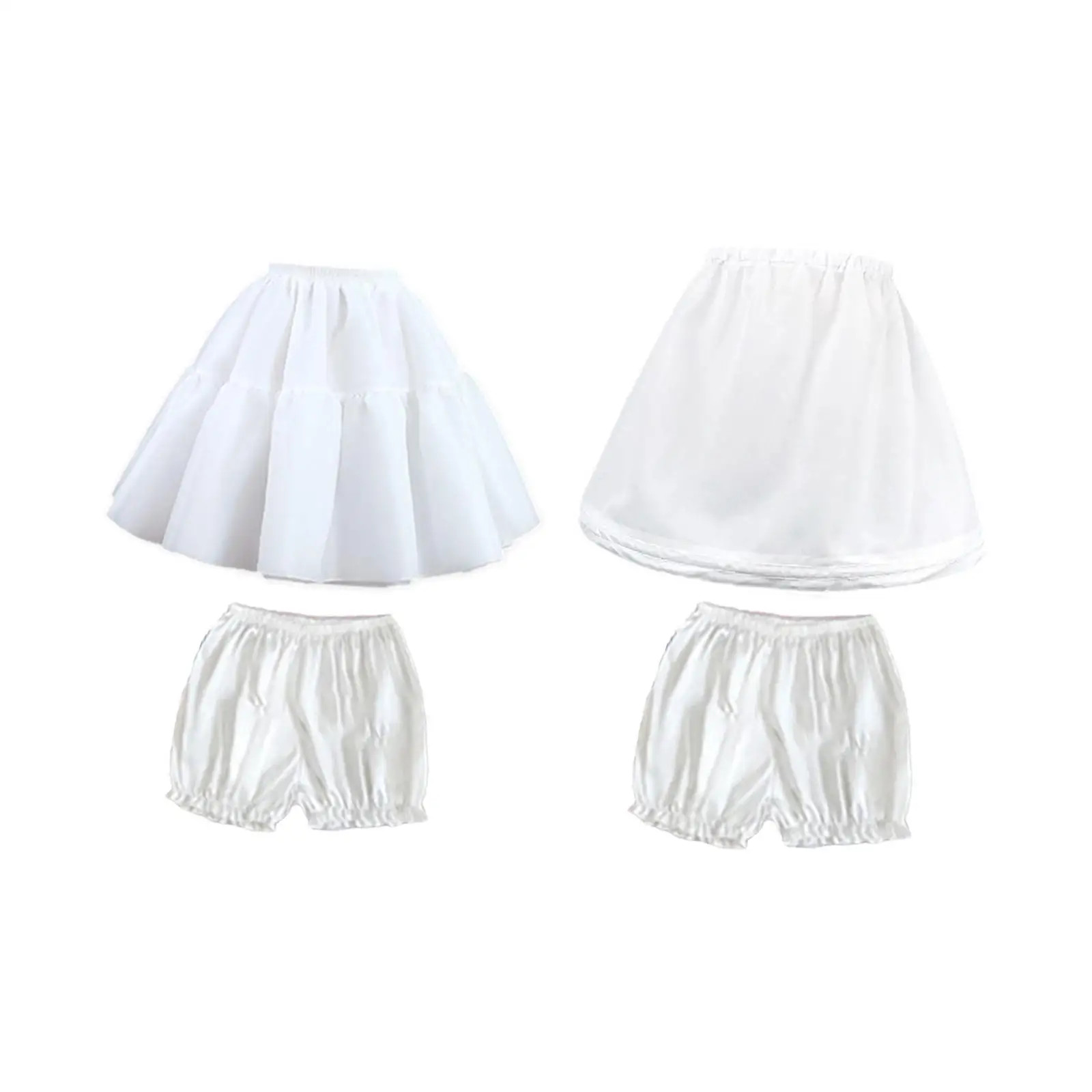 Girls Short Petticoat Set Lightweight Half Slip for Party Supplies Stage Show