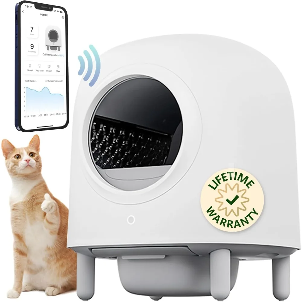 

Self Cleaning Cat Litter Box - The Game Changer for Cat Owners, Latest Model Automatic Cat Litter Box with APP Control