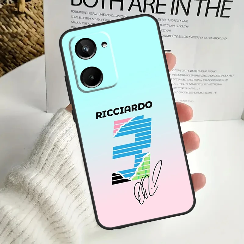 Daniel Ricciardo F1 Formula 1 For Realme 12 Pro Plus 11 10 9 C67 C55 C53 C35 C33 C30 C25s C21Y C15 GT3 GT5 GT Neo 5 Case