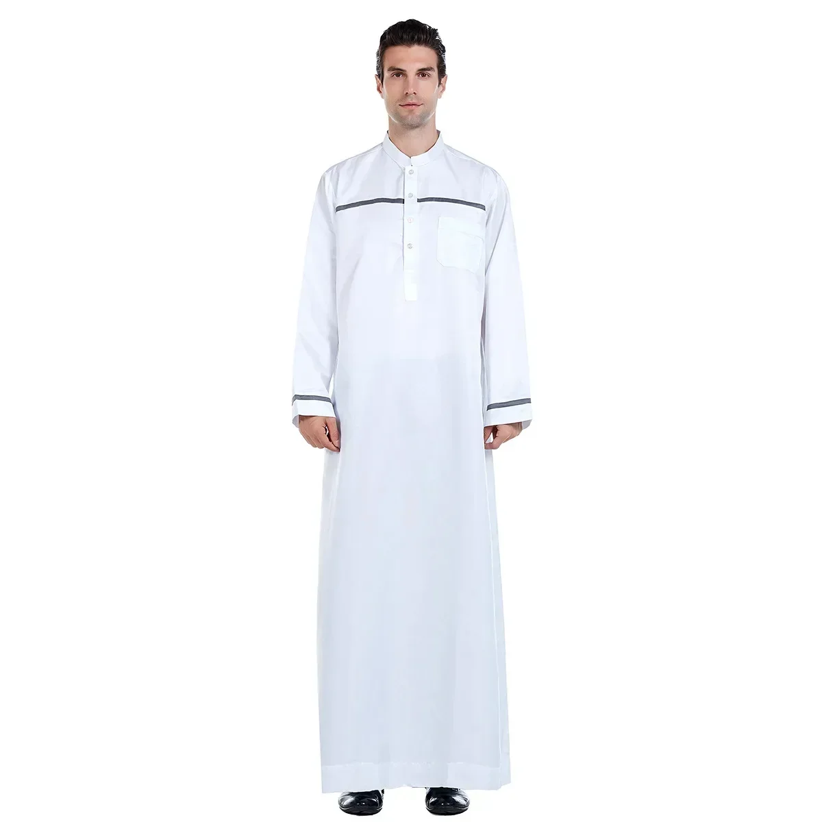 Abaya Robes musulmanes pour hommes Vêtements, Pakistan, Arabe, Dubaï Loisirs en plein air Robes musulmanes à vêtements simples, Turquie, Maroc Musulman S-3XL