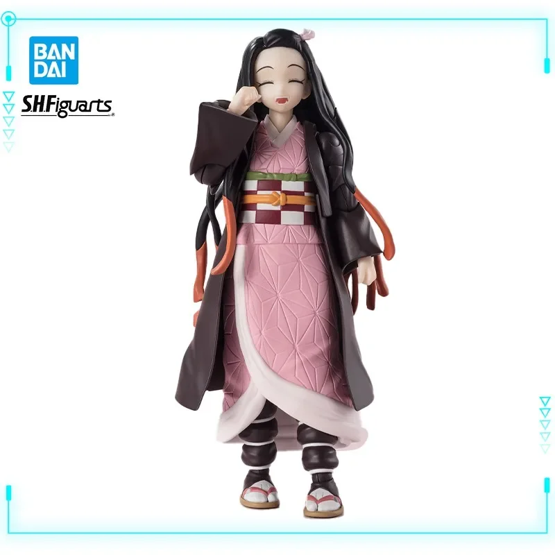 Bandai Original Genuine Anime Demon Slayer Kimetsu No Yaiba Kamado Nezuko S.H.Figuarts 13cm Model Figurki akcji Zabawka Prezent świąteczny