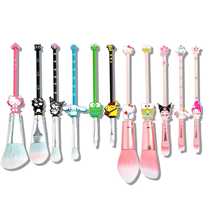 

Sanrio Kawaii Pochacco Makeup Brush Hello Kitty Girl Cartoon Portable Eye Shadow Brush Loose Powder Brush Eyeliner Set