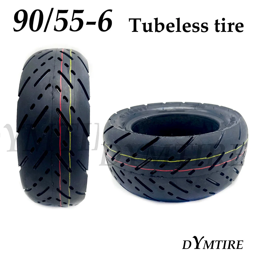 90/55-6 Tubeless Tire for Electric Scooter 10 Inch 10X3.0 80/60-6 Widened Wear-Resistant Anti-Skid Vacuum Tyre