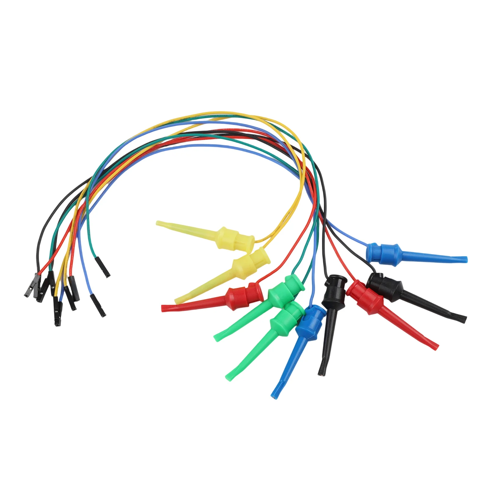 For Electrical Testing Breadboard Hook Clips Featuring Soft Silicone Leads and Copper Alloy Clamps for Reliable Connections