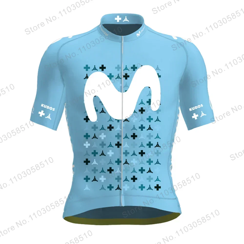 2023 Pro Team Movistar Rad trikot Sommer Mountainbike Shirt Ropa Bicicleta Hombre atmungsaktives Kurzarm Fahrrad Trikot