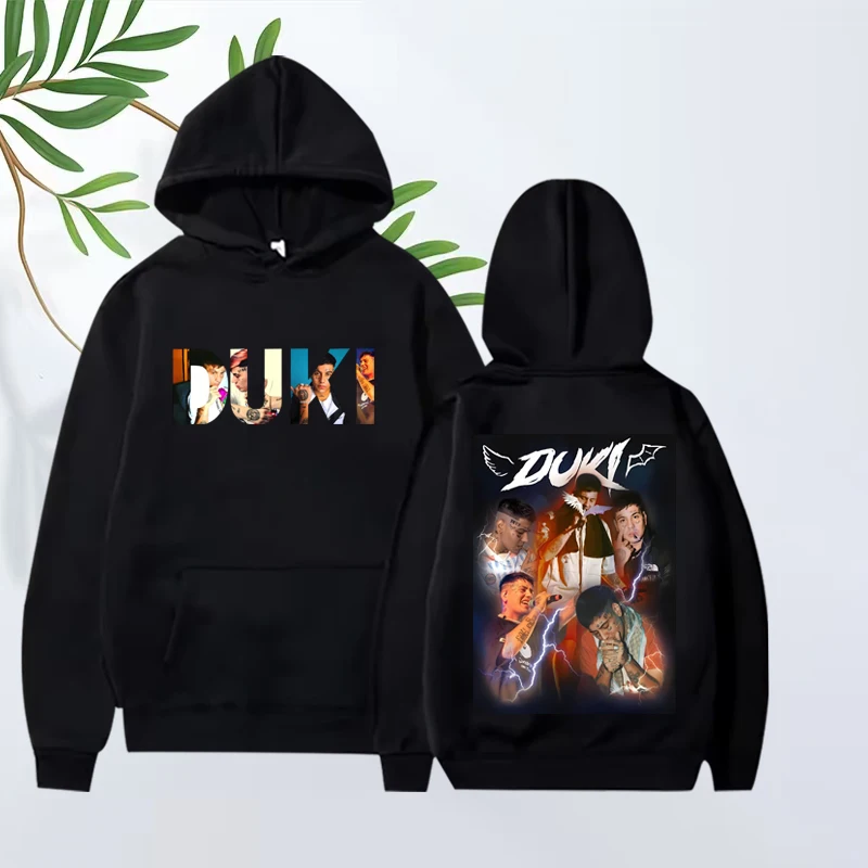 

Rapper duki trap hoodie 2025 new men women fashion vintage Long sleeve Sweatshirt with print Graphics top oversized tops unisex