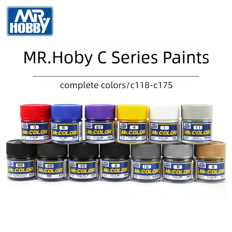 

Краска нитроцеллюлозная Mr.Hobby C118-C175, масляная, распыляемая, для моделей Gundam, военных фигурок, 3D-печати, глины