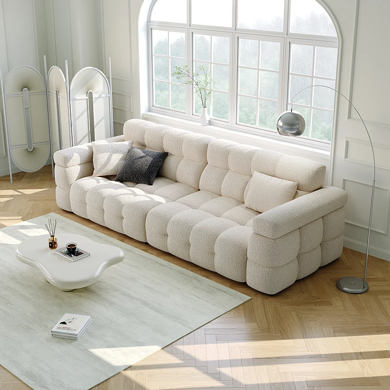 

Cotton Candy Sofa, Lamb Fleece, Cream Breeze, Nordic Living Room, Leisure Clothing Store, Sofa