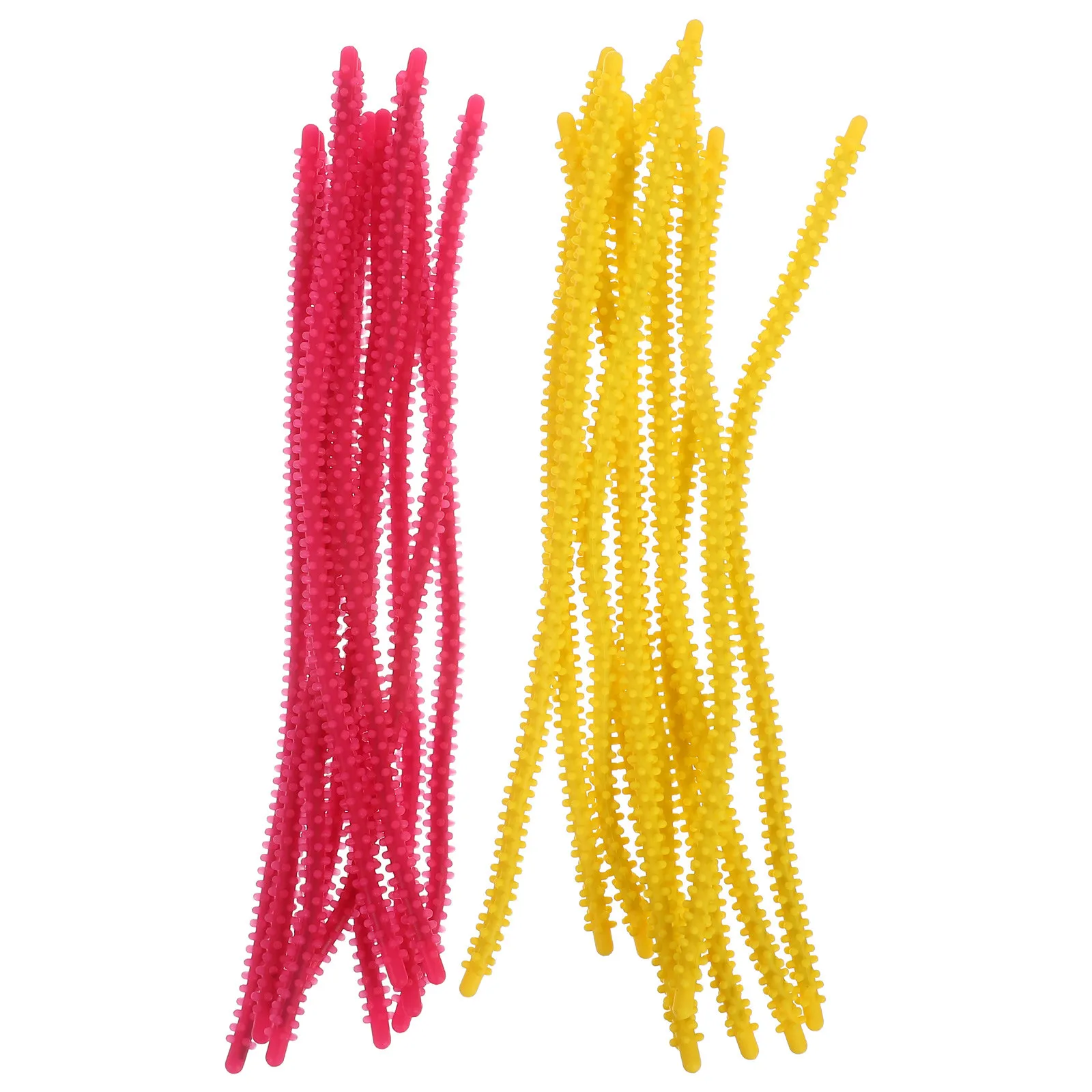 

20Pcs Hair Perm Rods Flexible Silicone Dual Color Non-Damaging Heat-Free Curling Rods Long Short Hair Rollers DIY Hairdressing