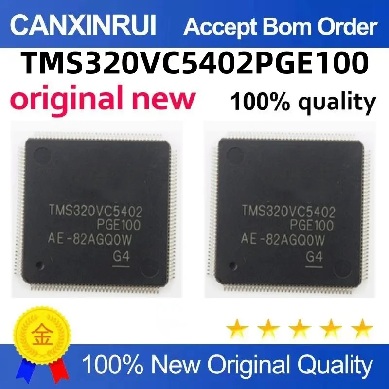 

Original new TMS320VC5402PGE100 package QFP-144 digital signal processor IC chip