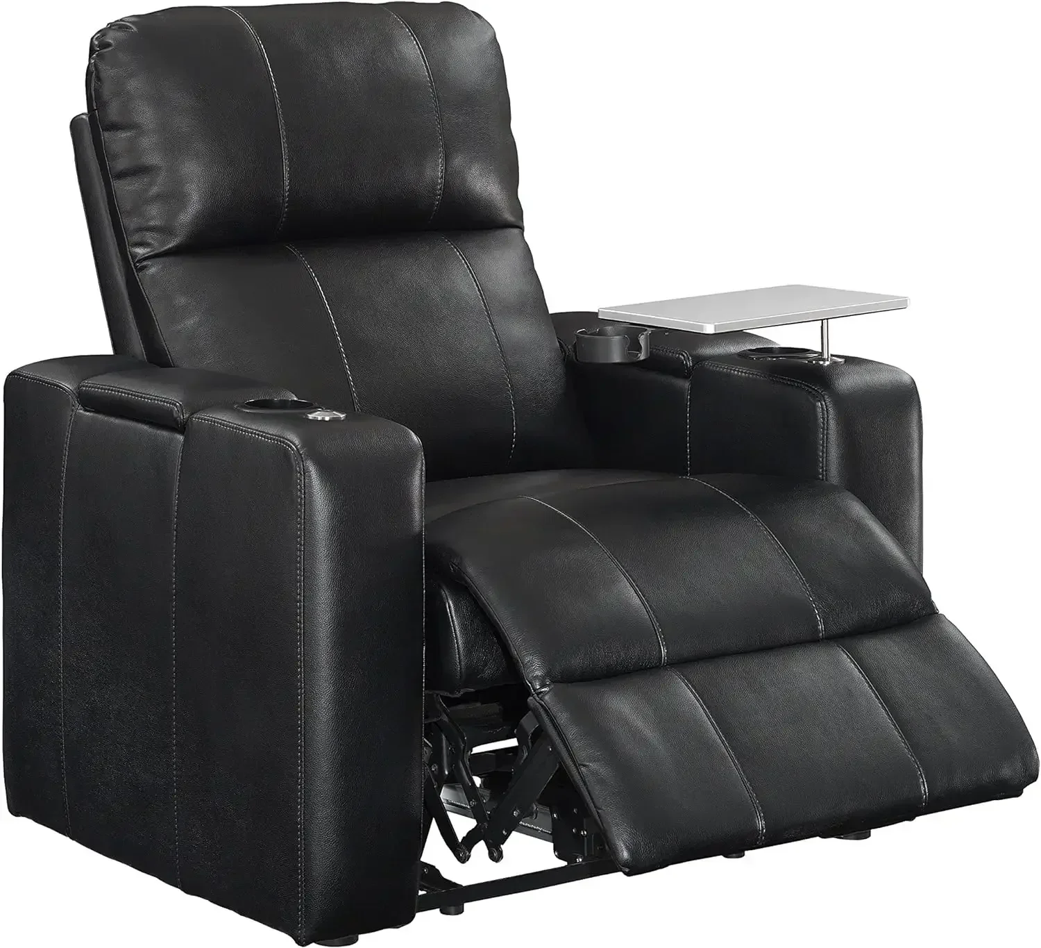 

A for Pulaski Larson Theater Recliner, 38,0 дюйма Д X 39,5 дюйма Ш X 43,0 дюйма В, Черный