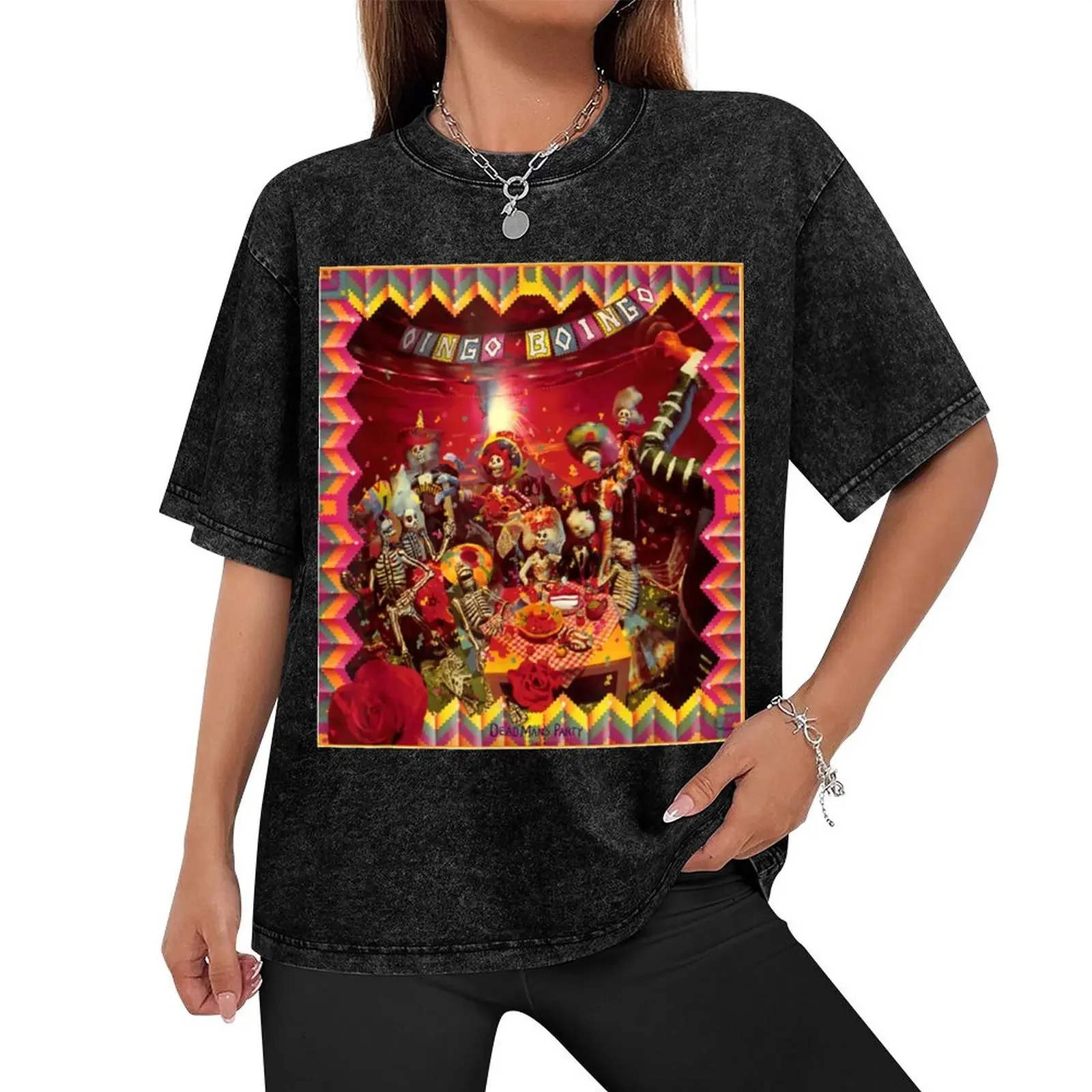 Oingo Boingo Dead Man's Party T-Shirt oversized t shirt aesthetic clothes heavyweight t shirts for men