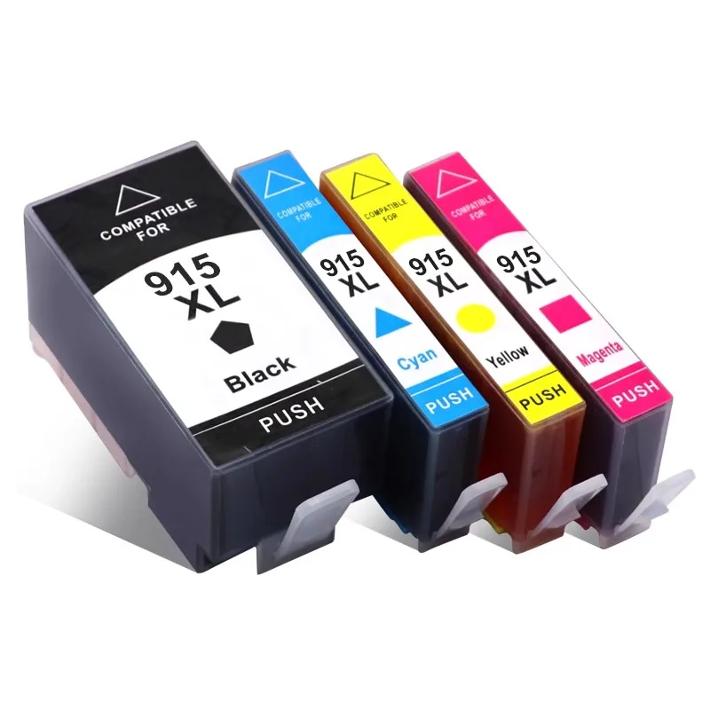 Cartucho de tinta para impresora HP OfficeJet Pro, recambio de tinta Compatible con 915, 915XL, 915 XL, 8020, 8022, 8023, 8024, 8025, Serie e, 4 piezas