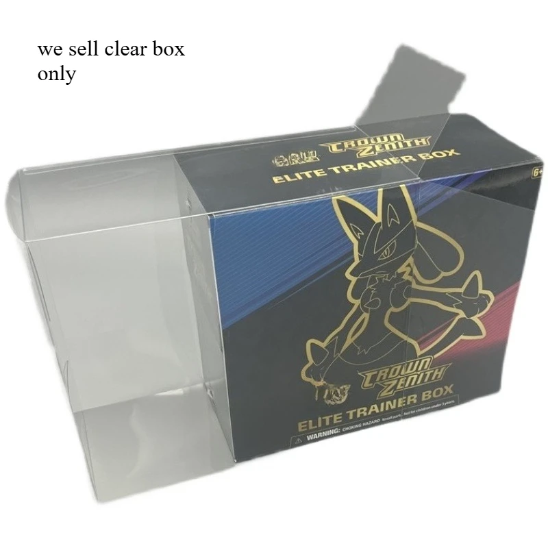 

5pcs Dustproof Transparent Collection Display Protective Box for US Version PokemondCard ETB Case Protective Box