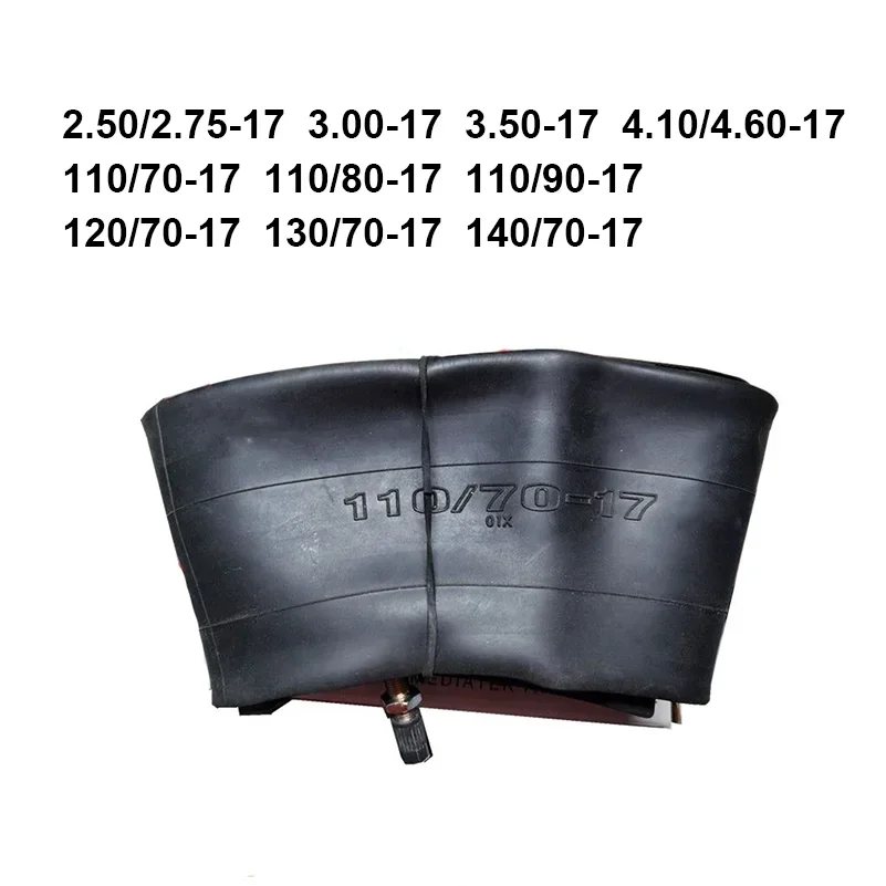 Motorcycle 17 Inch Series Inner Tube 2.50/2.75/3.00/ 3.50-17 110/70/80/90-17 130/140/70-17