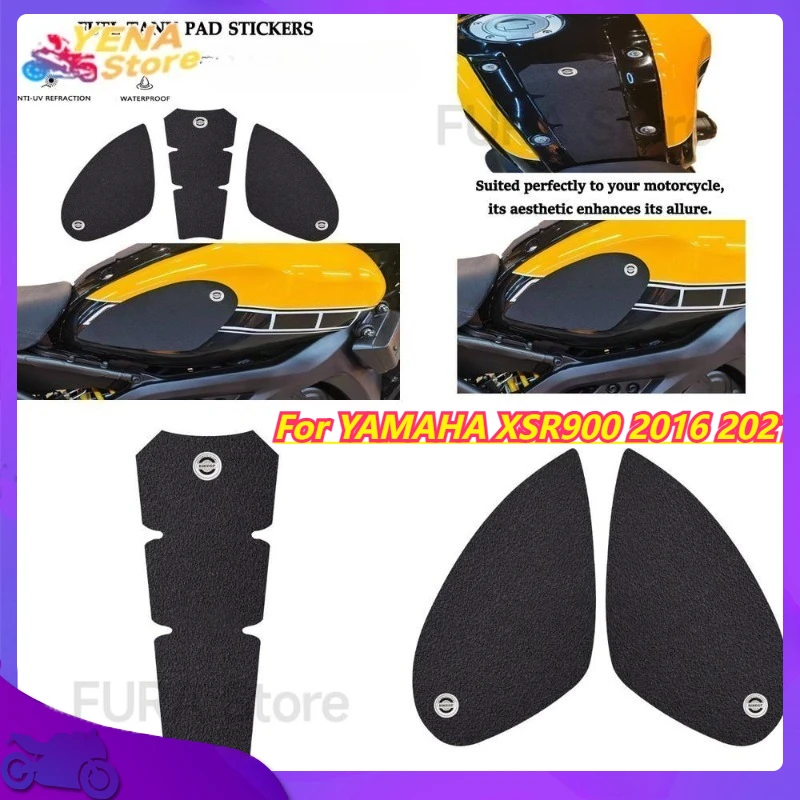 

Non Slip Motorcycle Tank Stickers for YAMAHA XSR900 2016 2021 Durable Thickened Black Body Decals