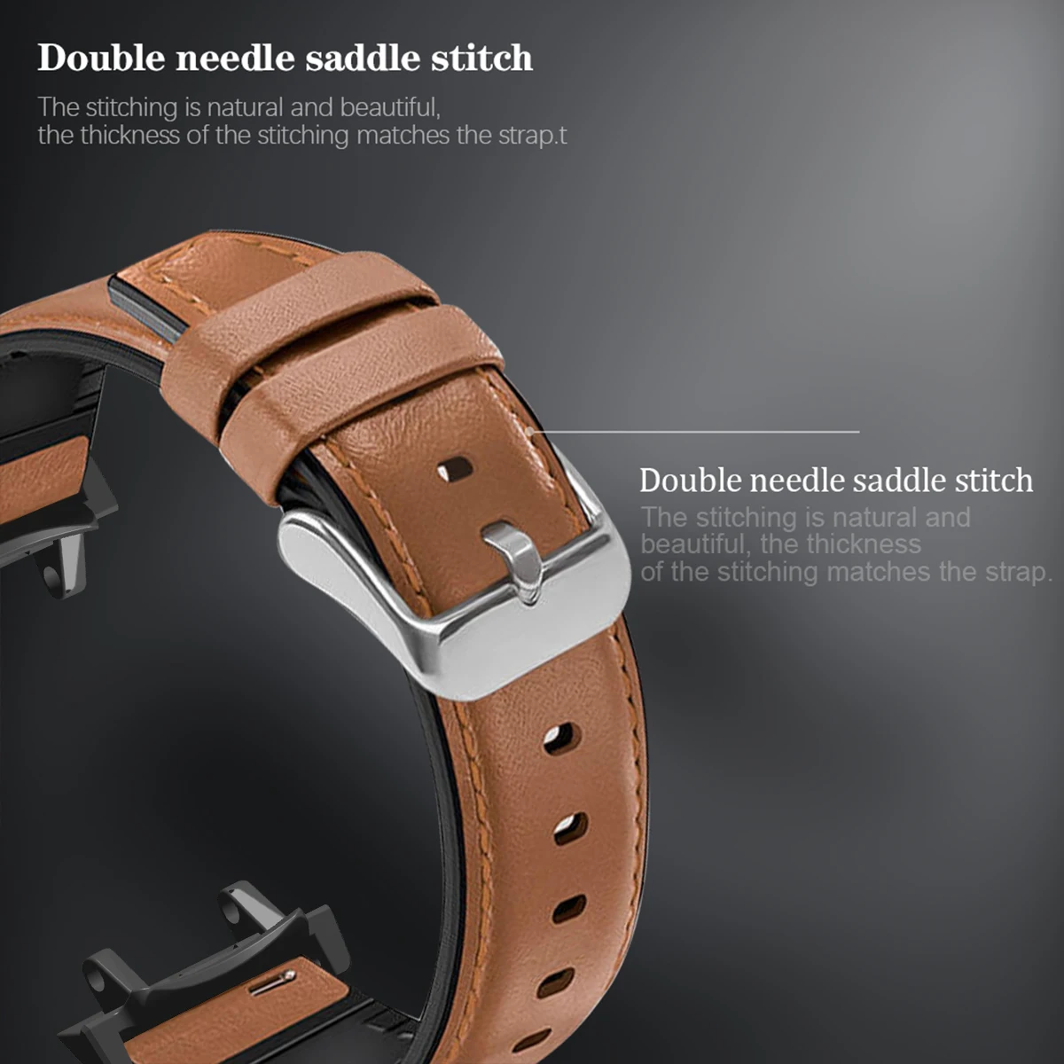 Silicone Leather Bracelet Band For Huami Amazfit T-REX 2/3 Watch Strap Man For Amazfit T-Rex/T-Rex Pro/T-Rex 2 Ultra Correa