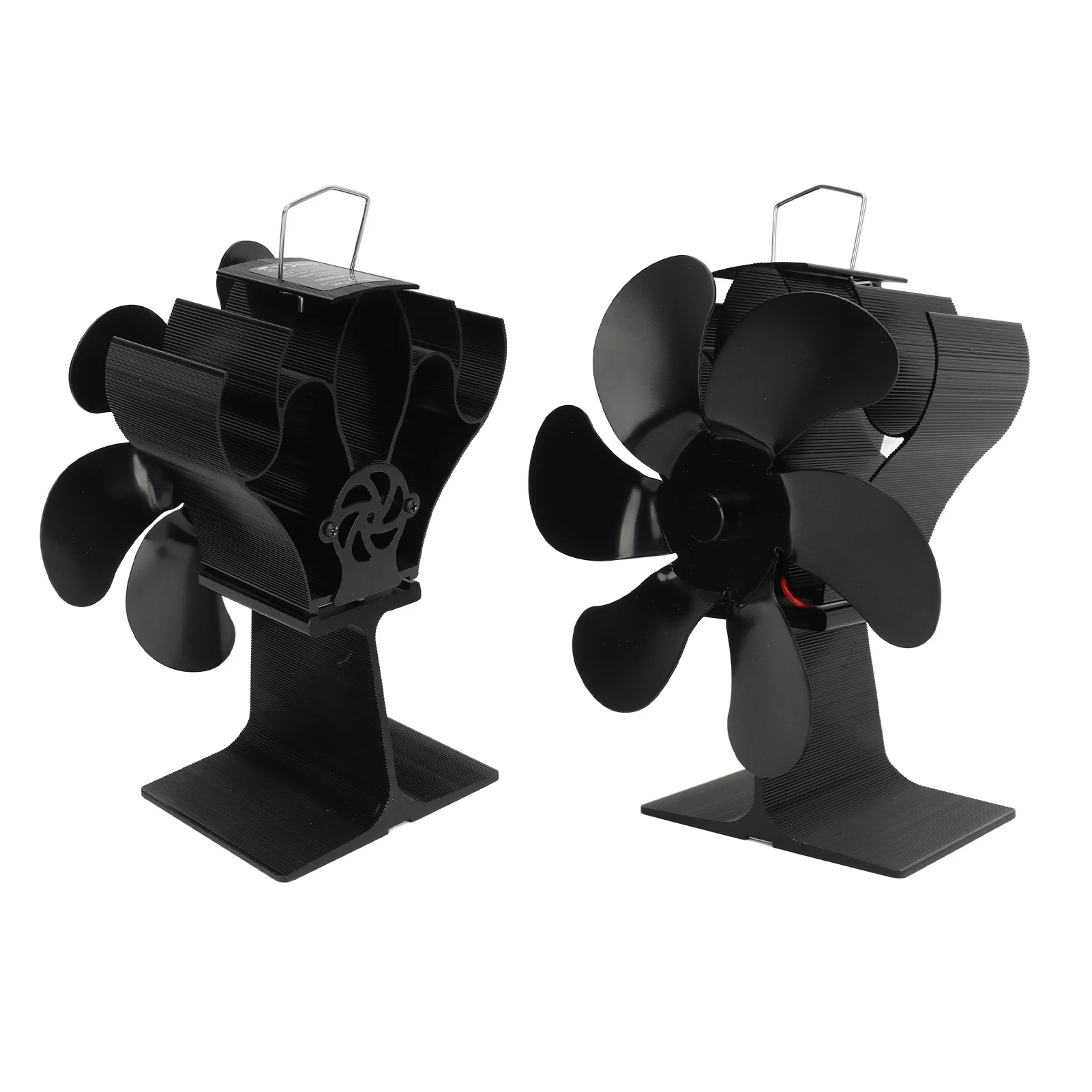 ストーブファン静音 6 ブレード熱駆動アルミニウム熱電ファン高速暖かい循環過熱木材用