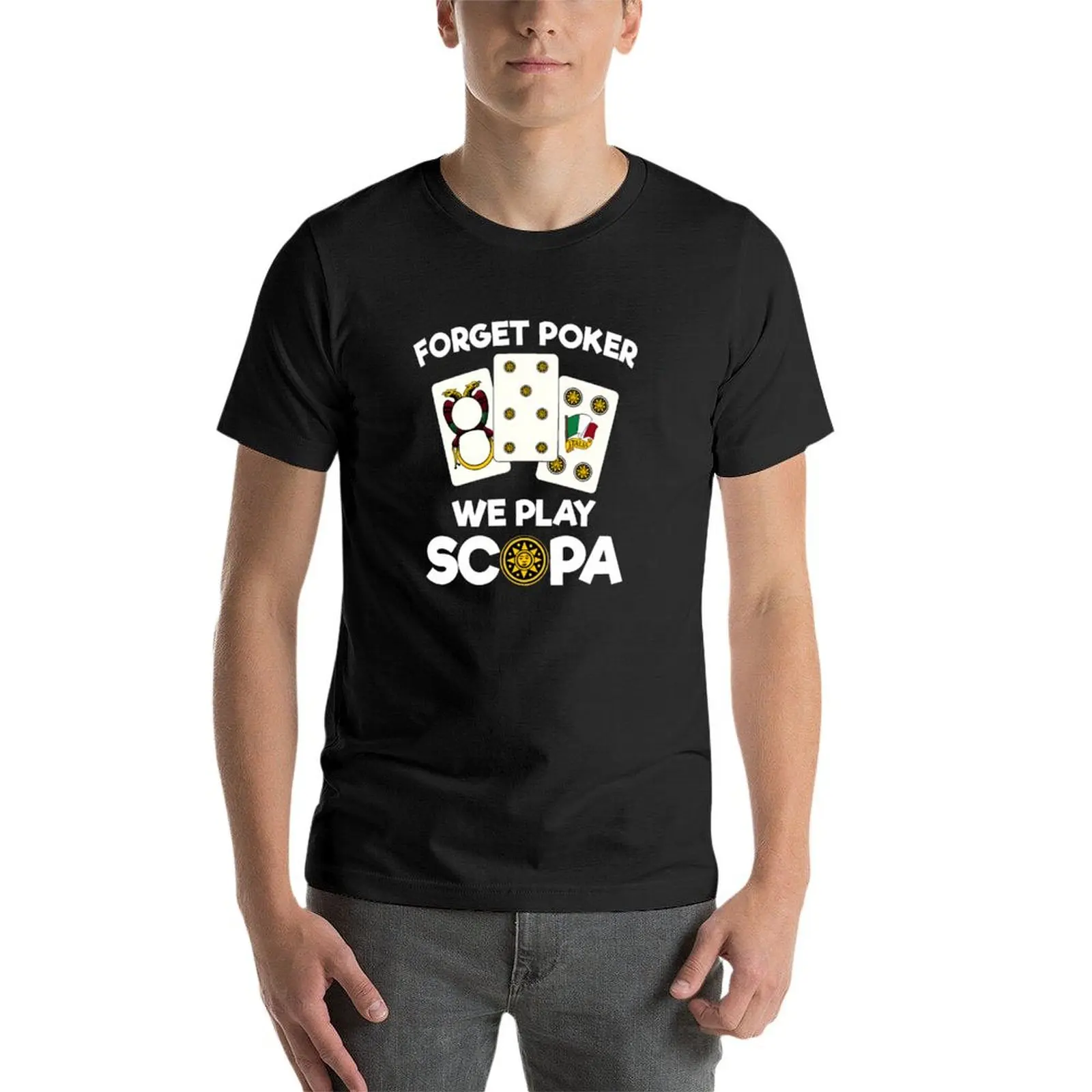 Funny Scopa Quote Italian Card Game T-Shirt shirts graphic tees new edition kawaii clothes mens graphic t-shirts anime