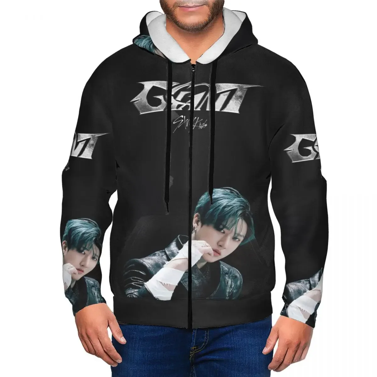 

Новые толстовки на молнии Seo Changbin, пуловер в стиле Харадзюку, осень-зима, мужская и женская толстовка, топы с длинными рукавами