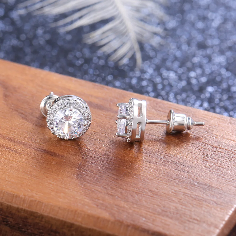 Geometry Shining Attends Banquet, Individually Elegant Zircon Earrings, High Grade, Fashionable and Popular Jewelry Wholesale
