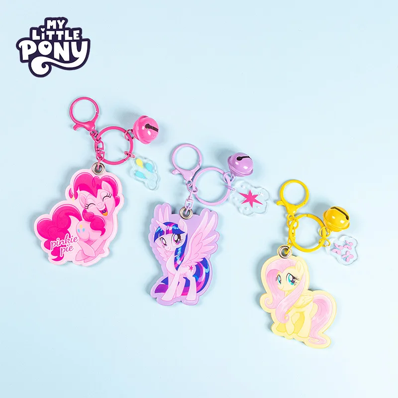 

Kawaii New My Little Pony Key Chains Girls Cute Bag Pendant Acrylic Keychain Candy Color Decorative Pendant Fashion Jewelry