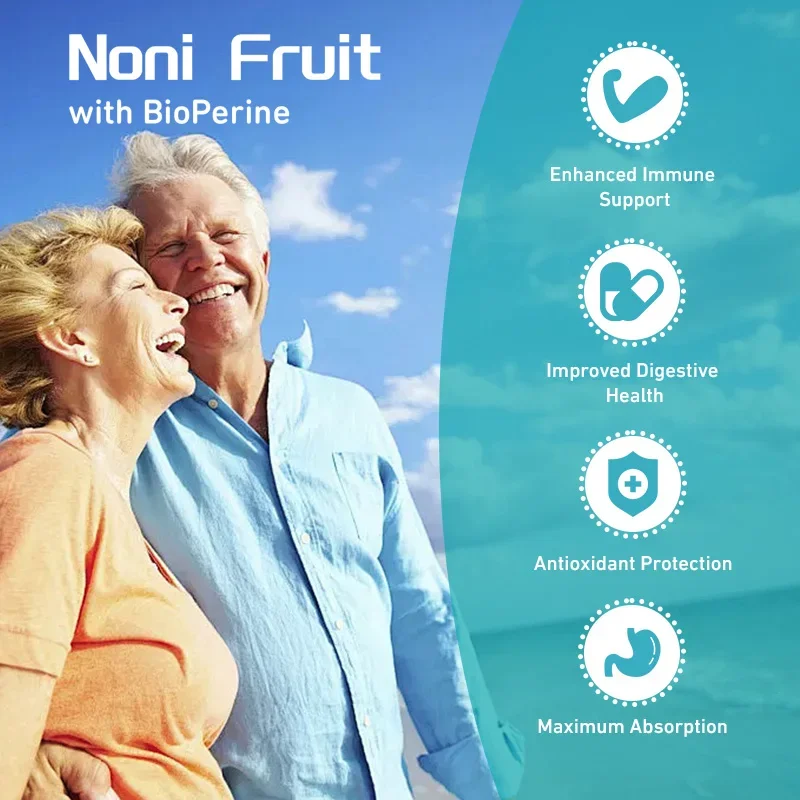 Noni Fruit Capsules - Antioxidant Boosts Immune System Energy Booster