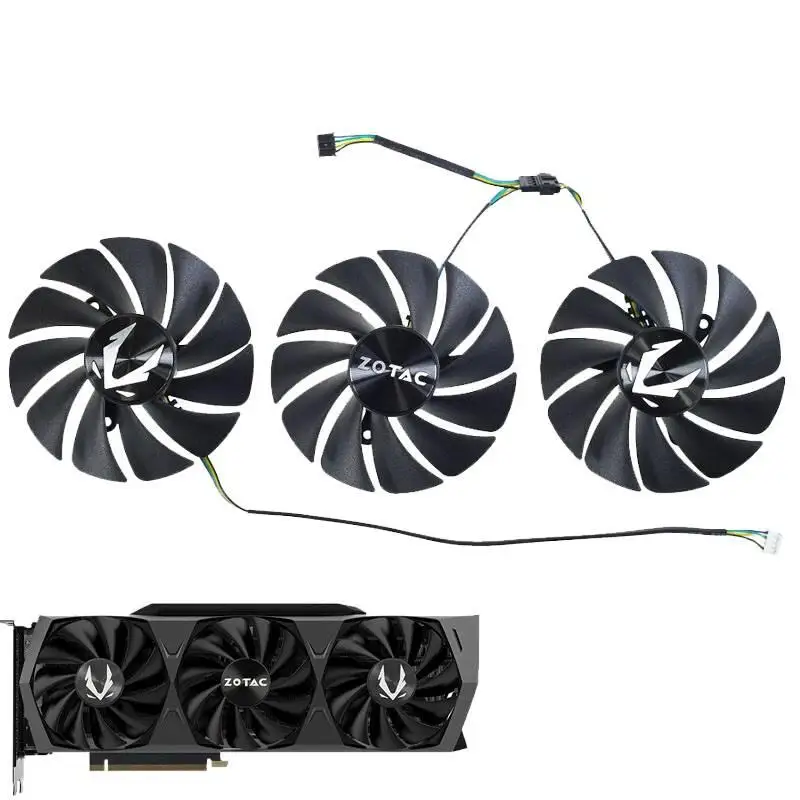 HH   GA92S2U Cooling Fan For ZOTAC RTX 3070 Ti 3080 3090 Trinity OC Graphic Video