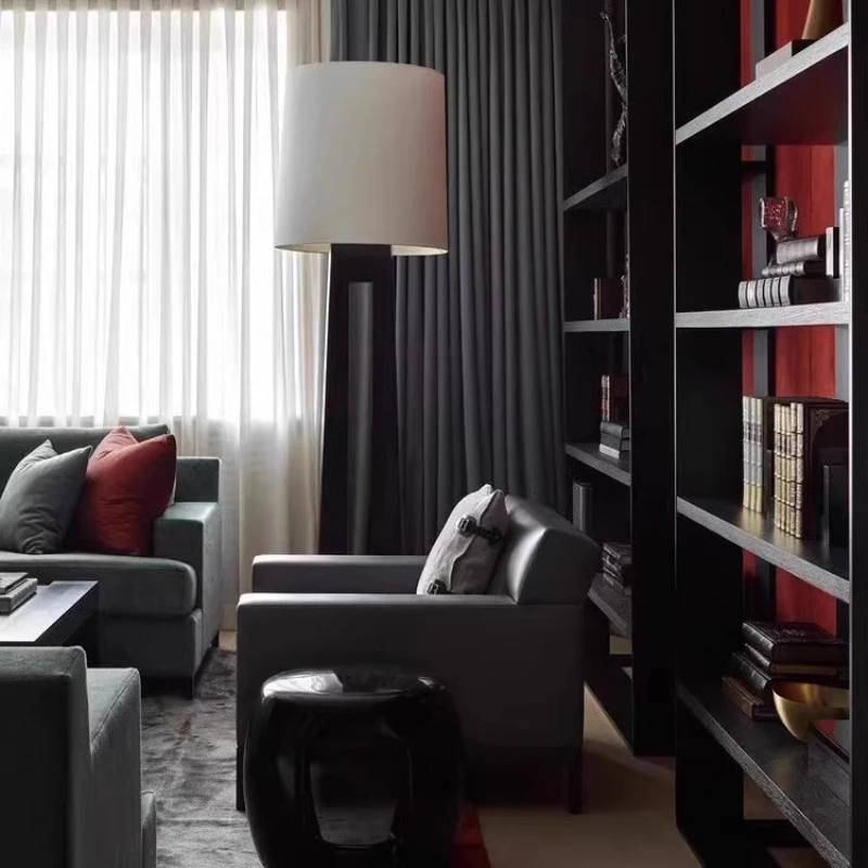 Modern Home Decor Minimalistische stoffen vloerlamp Geschikt voor woonkamers Slaapkamer Studeerkamer Standaardlamp Binnenverlichting Armaturen