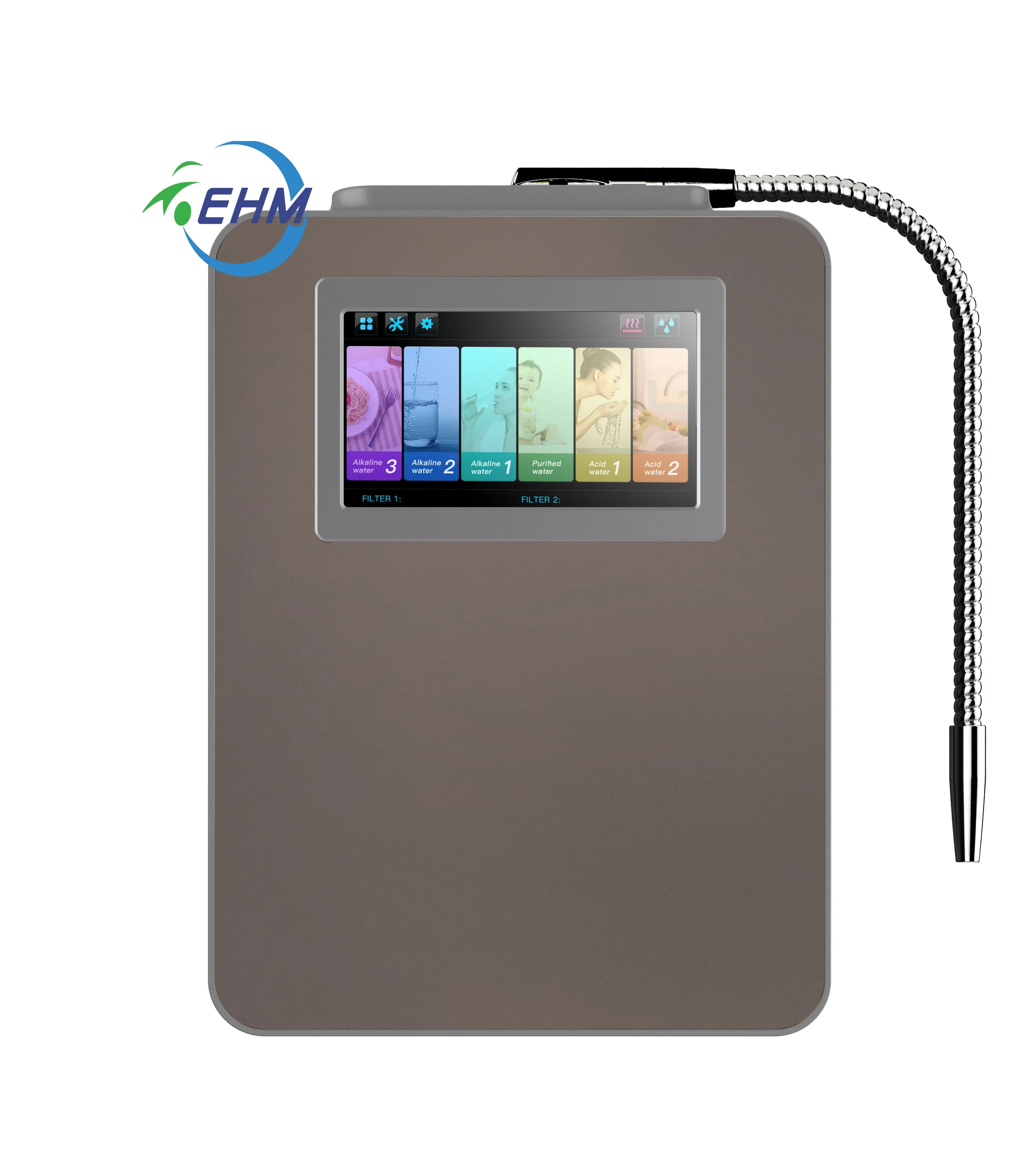 Kangen Factory Electric Alkaline Water Ionizer Titanium with Platinum Coating Plates Household Water Purifier Machine