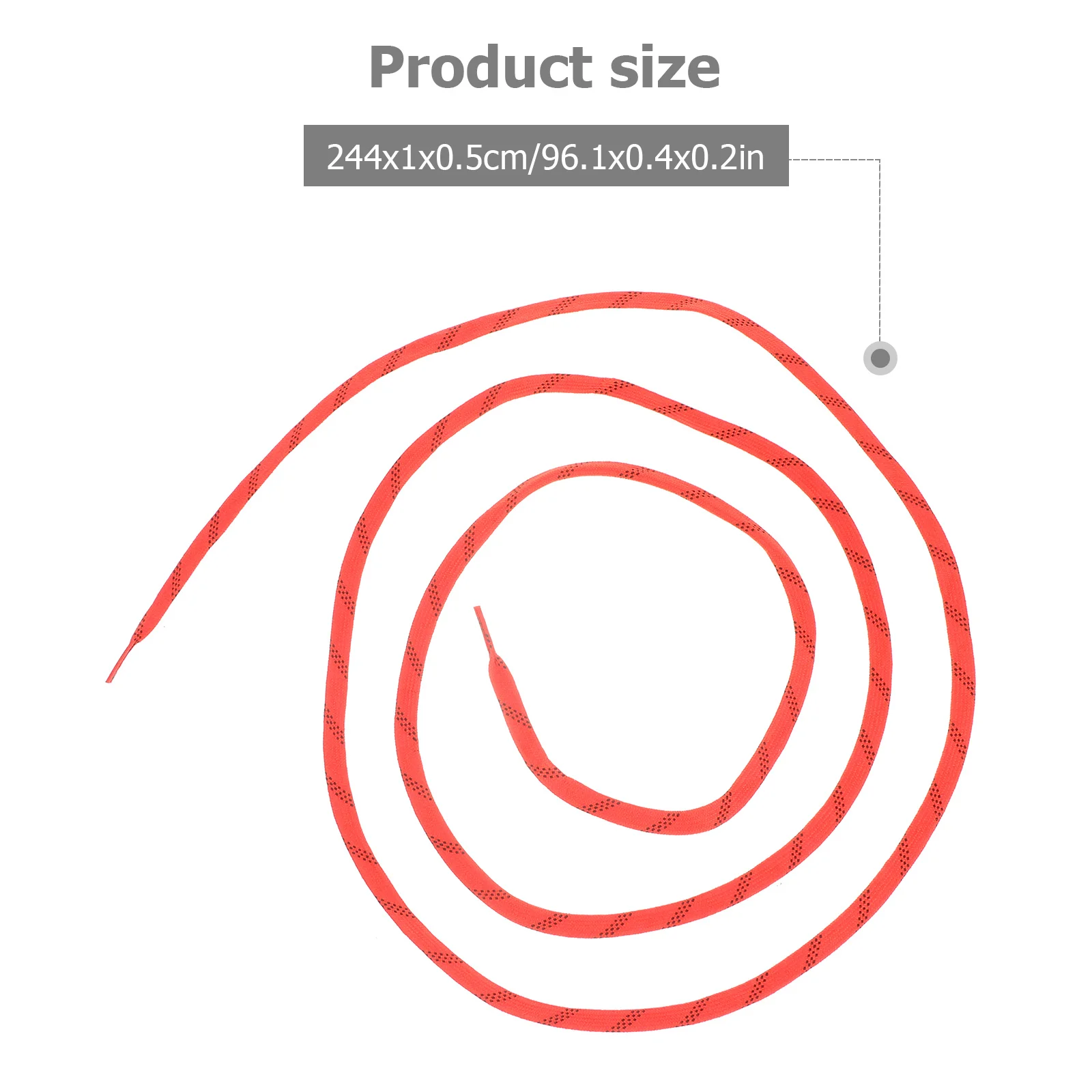 1 paar Antivries Hockey Schoenveters Gewaxt 96 Inch Oranje Duurzame Schoen Snaren Voor Schaatsen Skiën Sport Team All-Match