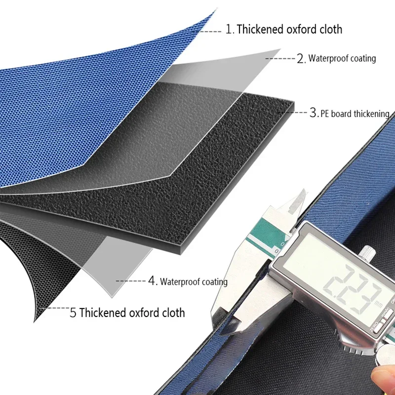 Многофункциональная сумка для инструментов, большая вместительная водонепроницаемая сумка из оксфордской парусины, утолщенная износостойкая сумка для хранения инструментов, сумка для электрика