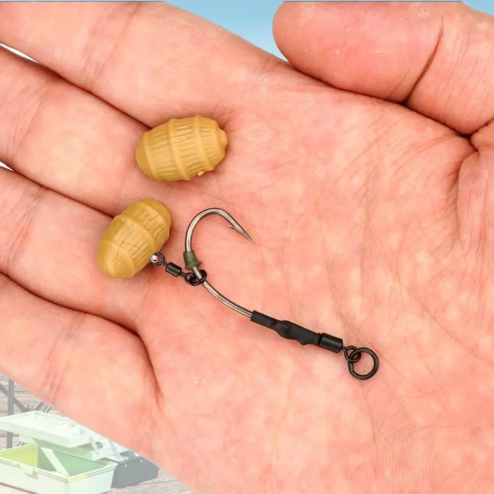 Hirisi 10 قطعة المكسرات النمر الكارب الصيد السحر لينة العائمة النمر الجوز الطعوم الكارب الصيد الطعم الاصطناعي السحر الكارب الصيد أداة