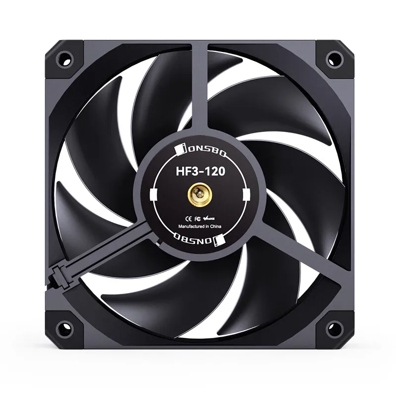 JONSBO HF3-120HB 120 ミリメートルパフォーマンスケースファン 4000RPM PWM 冷却ファンダブルボールベアリング銅軸 ﻿