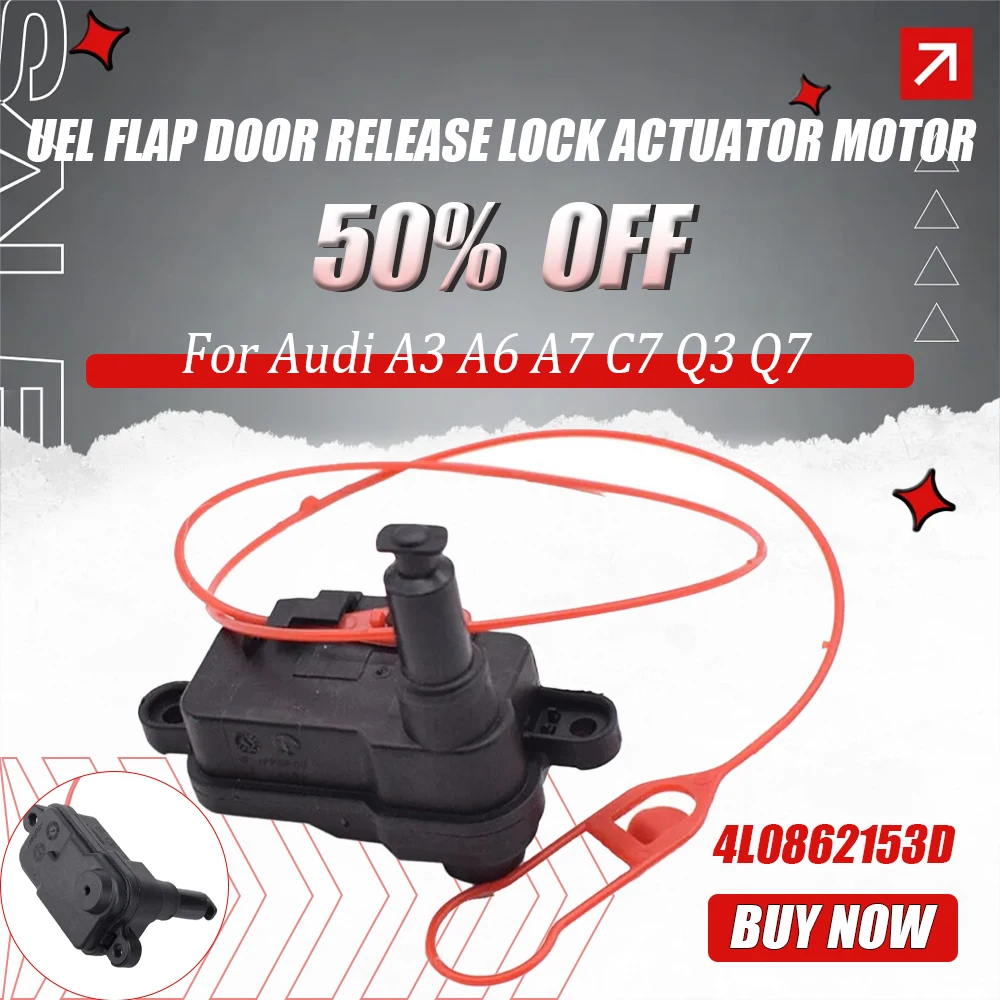 Fuel Flap Door Release Lock Actuator Motor for Audi A3 A6 A7 C7 Q3 Q7 Fuel Tank Cap Unlock Actuator 4L0862153D Exterior Parts
