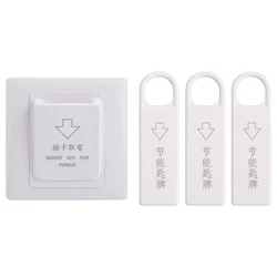 Hotel Magnetic Card Switch, Energy Saving Switch, Insert Key for Power with 3 Cards, High Grade