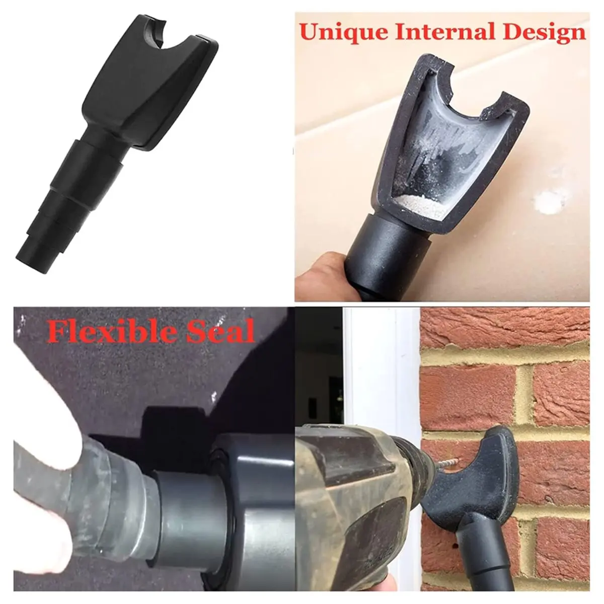 Home Tool Hands-Free Dust Collector, Upgraded Hole Saw Dust Removal Tool, Vacuum Attachment Dust Collector,Powerful Cyclone Vacu