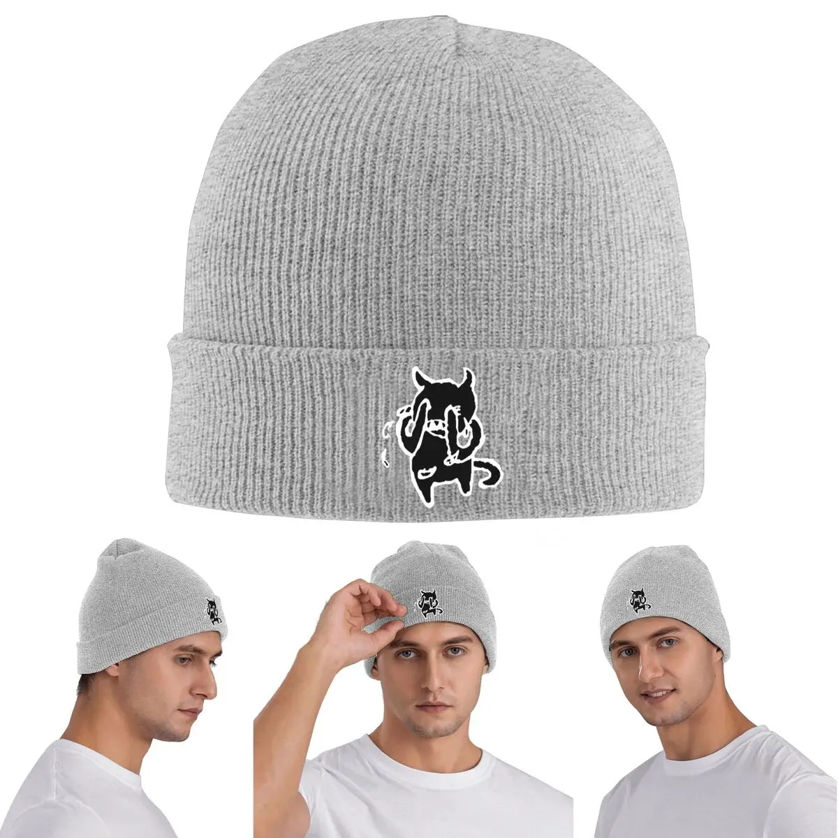 

Лучший альбом радиохедов, теплая вязаная шапка, зимняя вязаная шапка с капюшоном, шапочки Skullies, шапки в стиле хип-хоп для унисекс