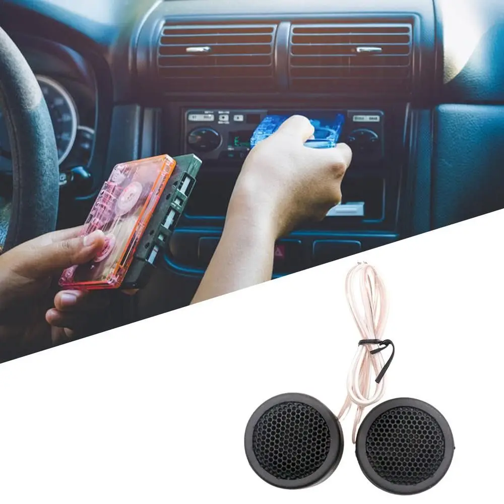 2pcs Car Universal Car Tweeters High Efficiency Mini Loud Auto Super Power Loud Audio Dome Speaker Sound Car Tweeters