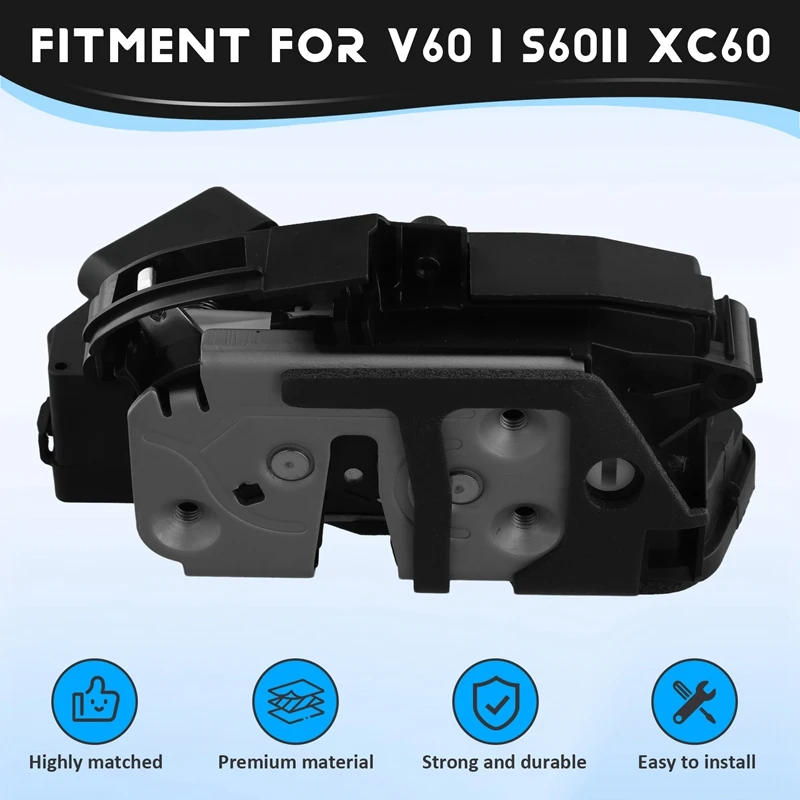 Sistema actuador de cerradura de puerta lateral de coche trasero izquierdo NEW-5Pins 31301943 31349870   Para VOLVO I S60II XC60