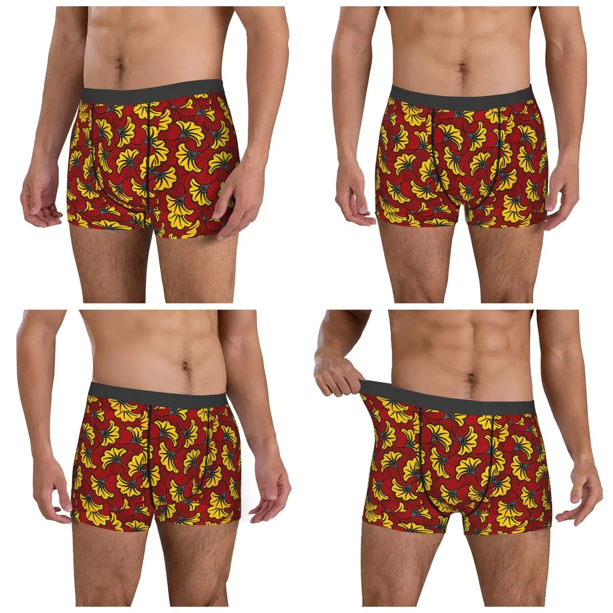 الملاكم السراويل السراويل الأفريقية أنقرة الشمع طباعة سراويل الذكور الملابس الداخلية الناعمة ل أوم رجل صديقها هدية