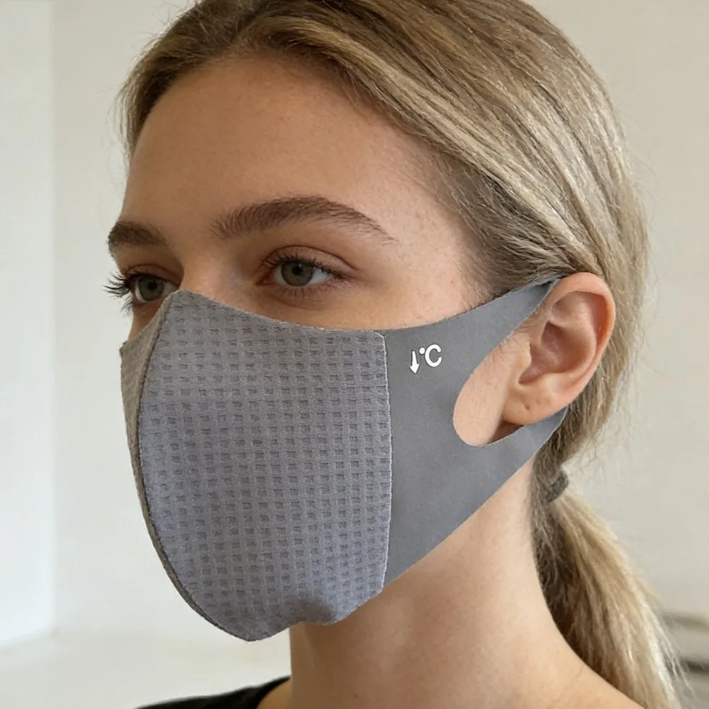 

Sun Protection Breathable Face Cover Ice Silk for Running Riding