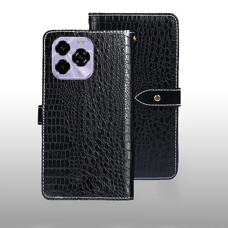 

Флип-чехол для Oukitel C65/C65 Pro, кожаный чехол с крокодиловым узором, слоты для карт, чехол для Oukitel C65/C65 Pro Fundas